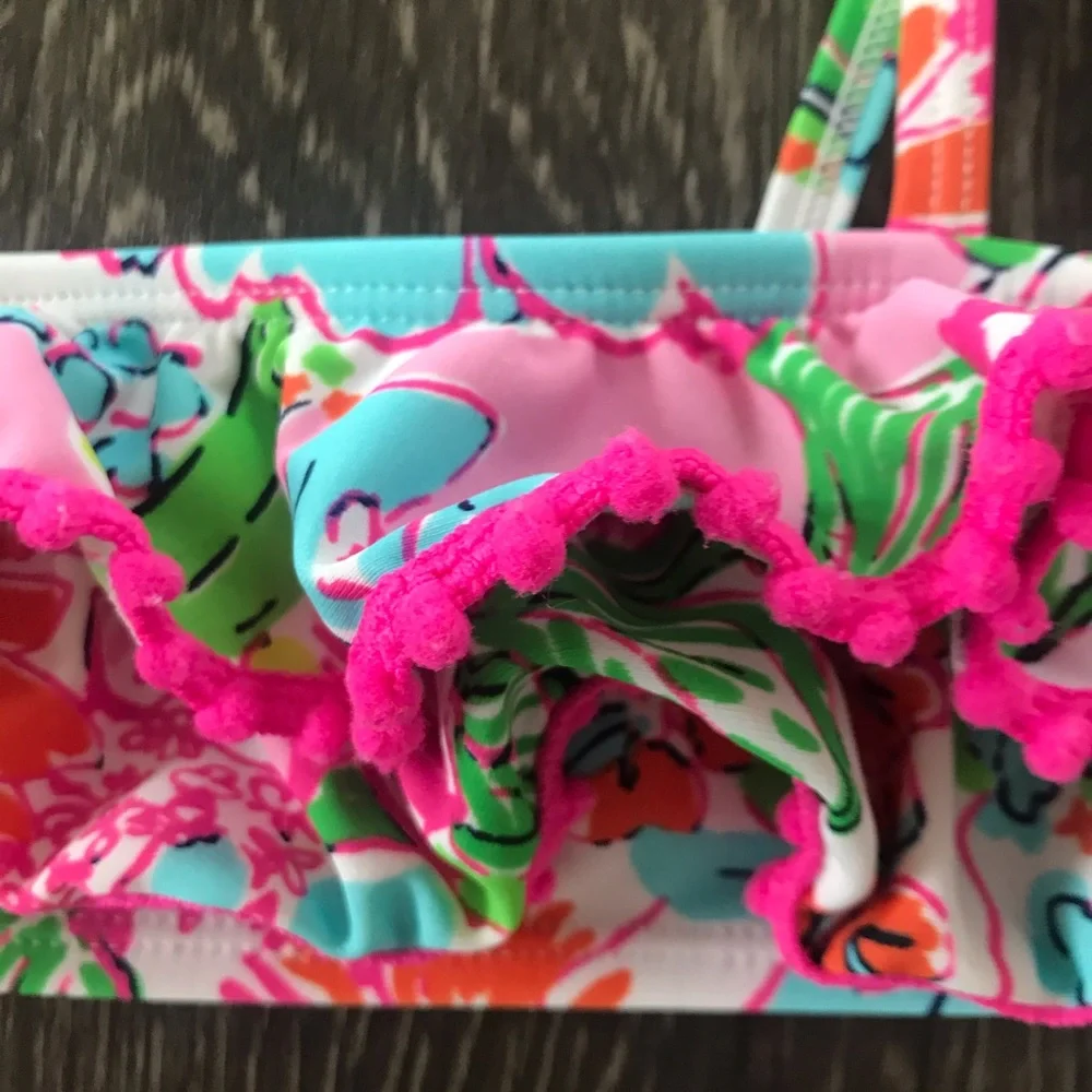 New Lilly Pulitzer Nosey Posey Toddler Bikini Top